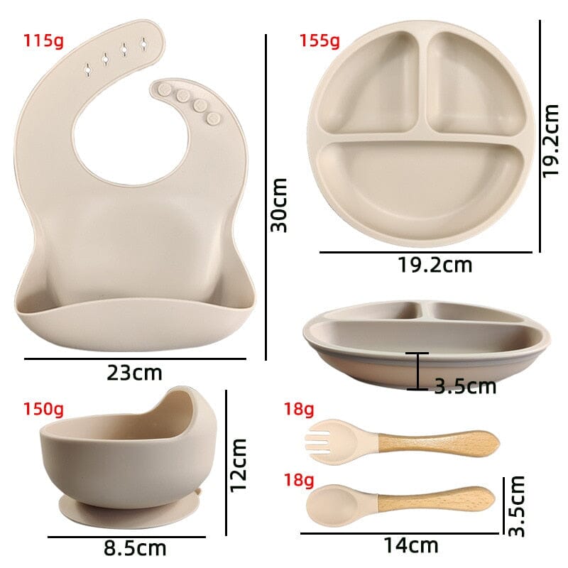 BabySet™ - Alimentation bébé set en silicone - Le nuage de shama